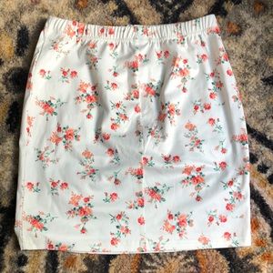 Floral print skirt